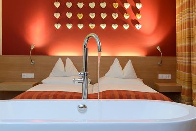 bedroom romantic, shower and bath, toilet