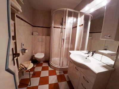 Camera doppia, doccia o bagno, WC, lato bosco