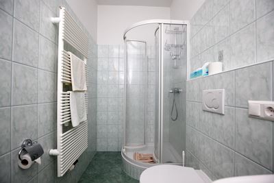 Triple room, shower or bath, toilet, balcony